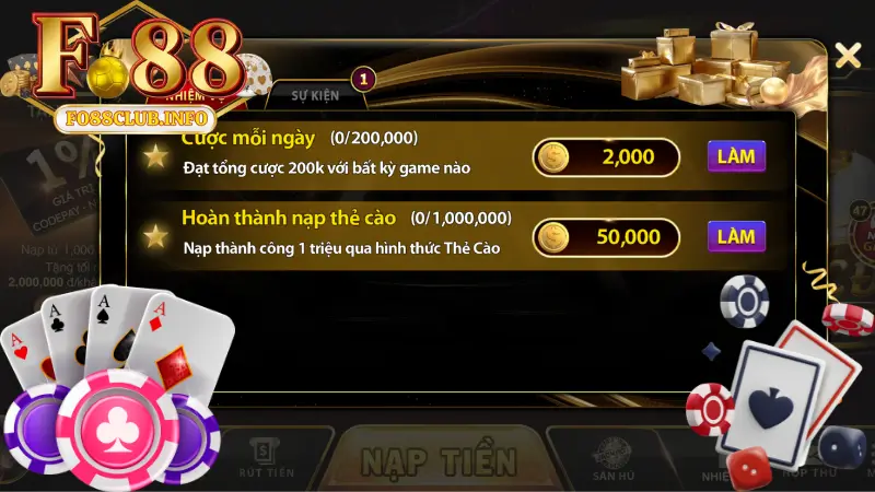 Những chương trình Khuyến mãi Fo88